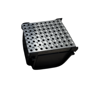 Esquinero plástico de POLIETILENO (PEAD) para Wavedrain 110 + Esquinero plástico para Wavedrain + rejilla reforzada