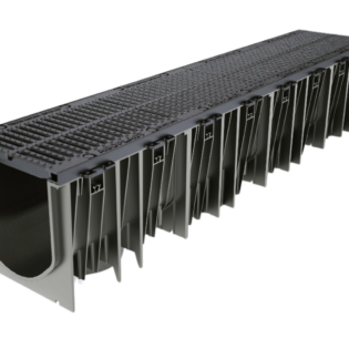 Canal de Polietileno con Rejilla de HIERRO DÚCTIL (Malla) (30cm ancho)